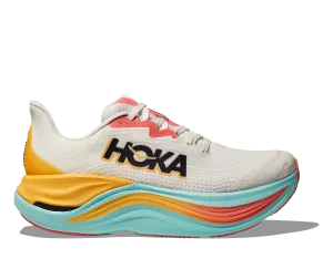 HOKA Women's Skyward X - BLANC DE BLANC / SWIM DAY Good Trail Running Shoes For Hiking