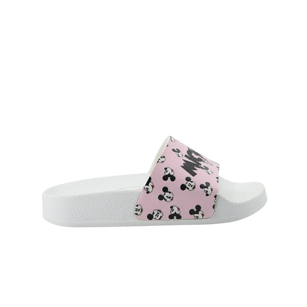Pink Mickey Mouse Beach Slides Best Casual Sneakers Shoes