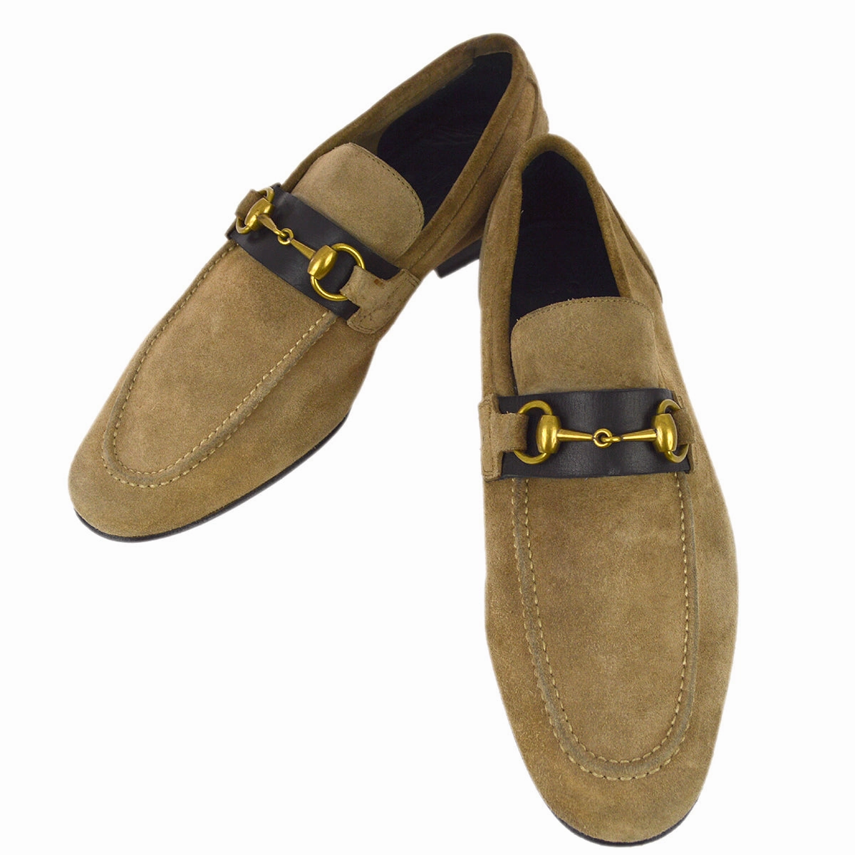 Gucci Suede Horsebit Loafers Shoes #39 Most Comfortable Penny Loafers