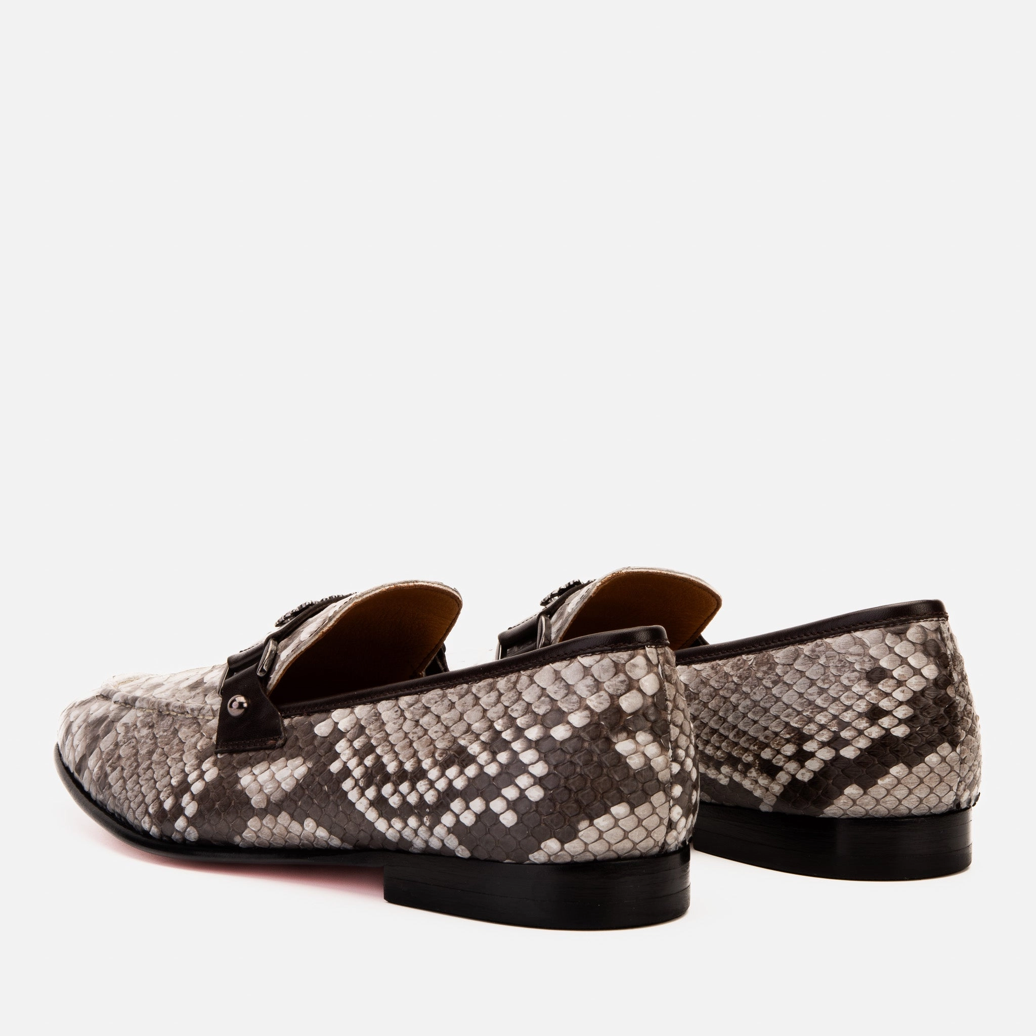 The Boss Pyth Naturel White Color Bit Loafer Men Shoe Height Boosting Dress Shoes