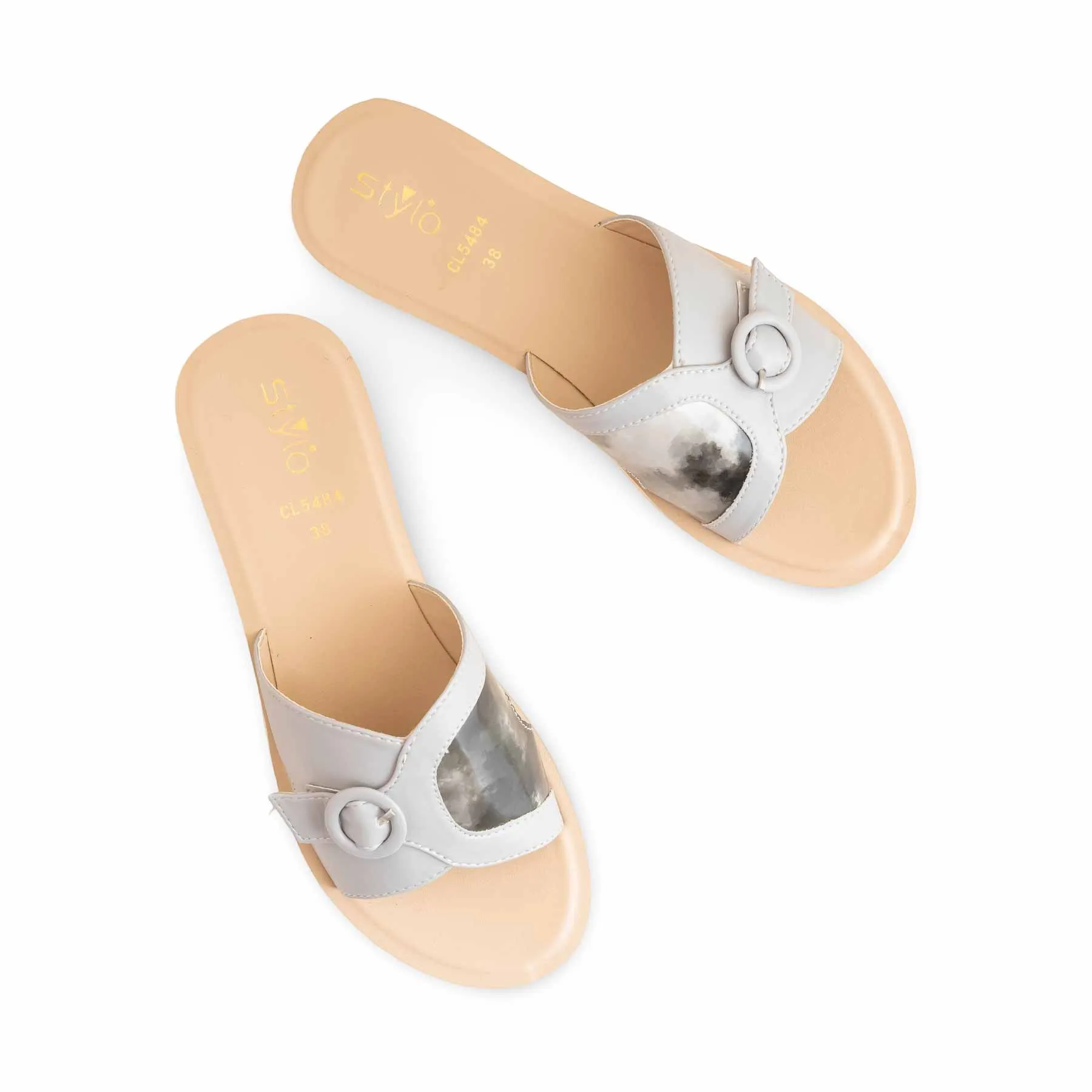 Grey Casual Softy For Women CL5484 Flat Shoes Store