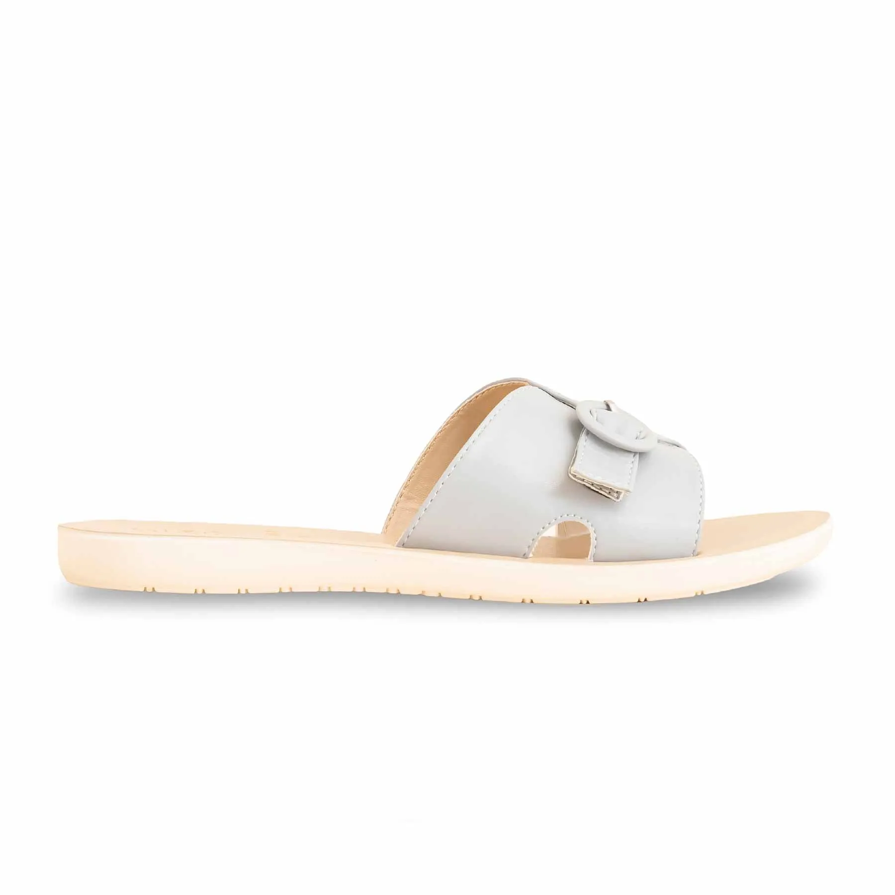 Dangling Flat Shoes Grey Casual Softy For Women CL5484