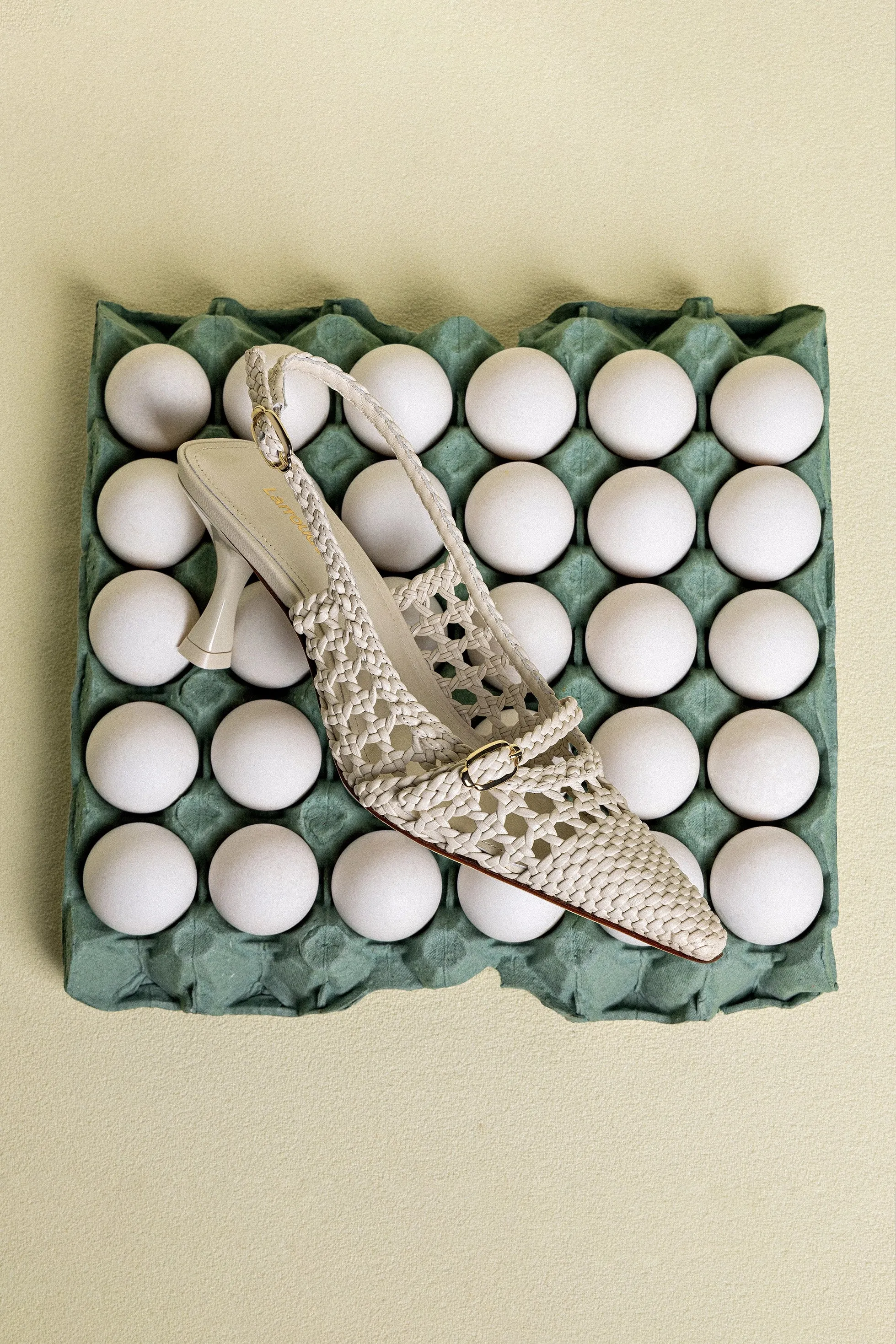 Best Cushioned Basketball Shoes Ines Macrame Pump In Ivory Leather