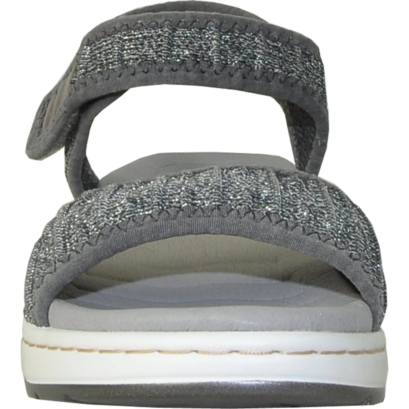 VANGELO Women Sandal ASPEN Comfort Wedge Sandal Pewter Hoff Sandals