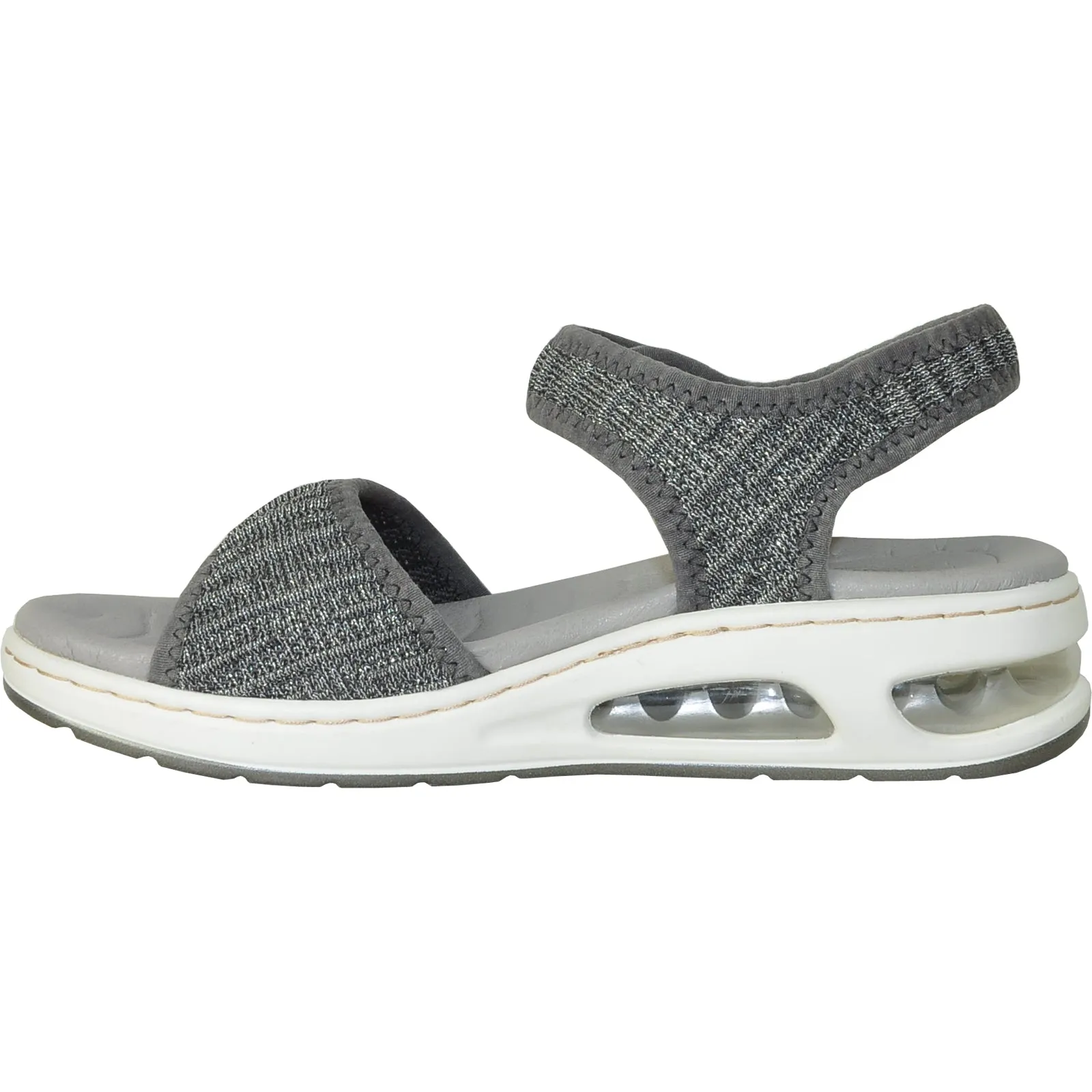 Sandals With Support For Walking VANGELO Women Sandal ASPEN Comfort Wedge Sandal Pewter
