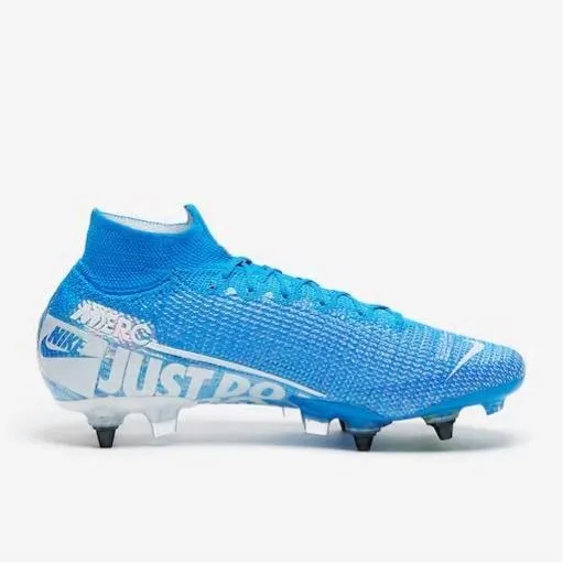 Nike Mercurial Superfly VII Elite SG-PRO AC Soccers Cleats Shoes Blue Nike Streetwear Shoes