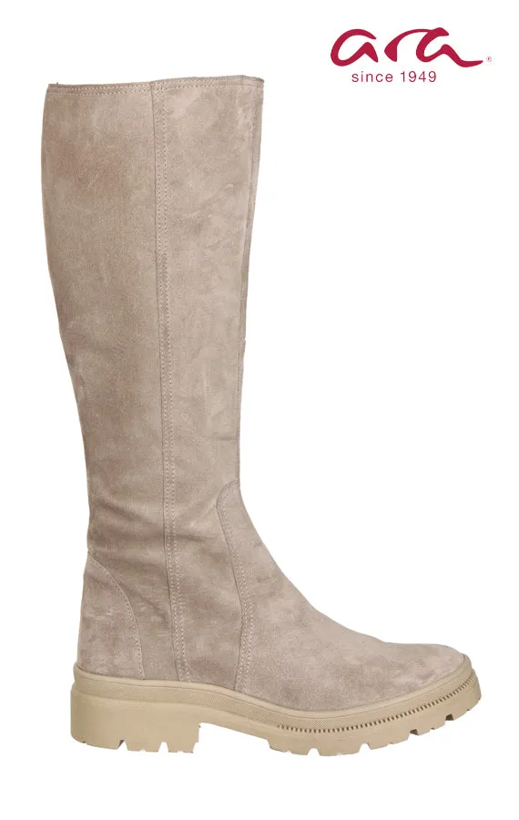 Boots With Knife Sheath Ara Pavement Taupe