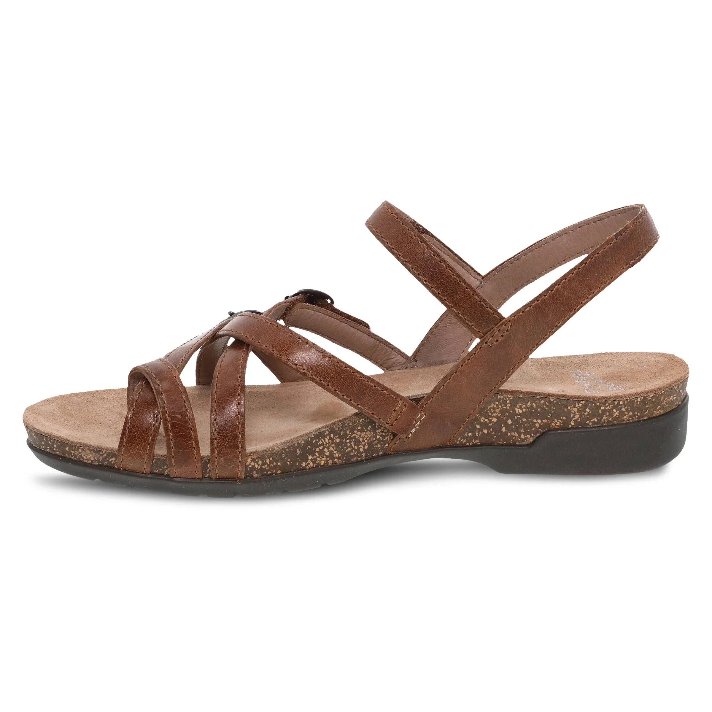 Spiked Sandals Dansko Women's Roslyn Sandal - Tan Waxy Burnished