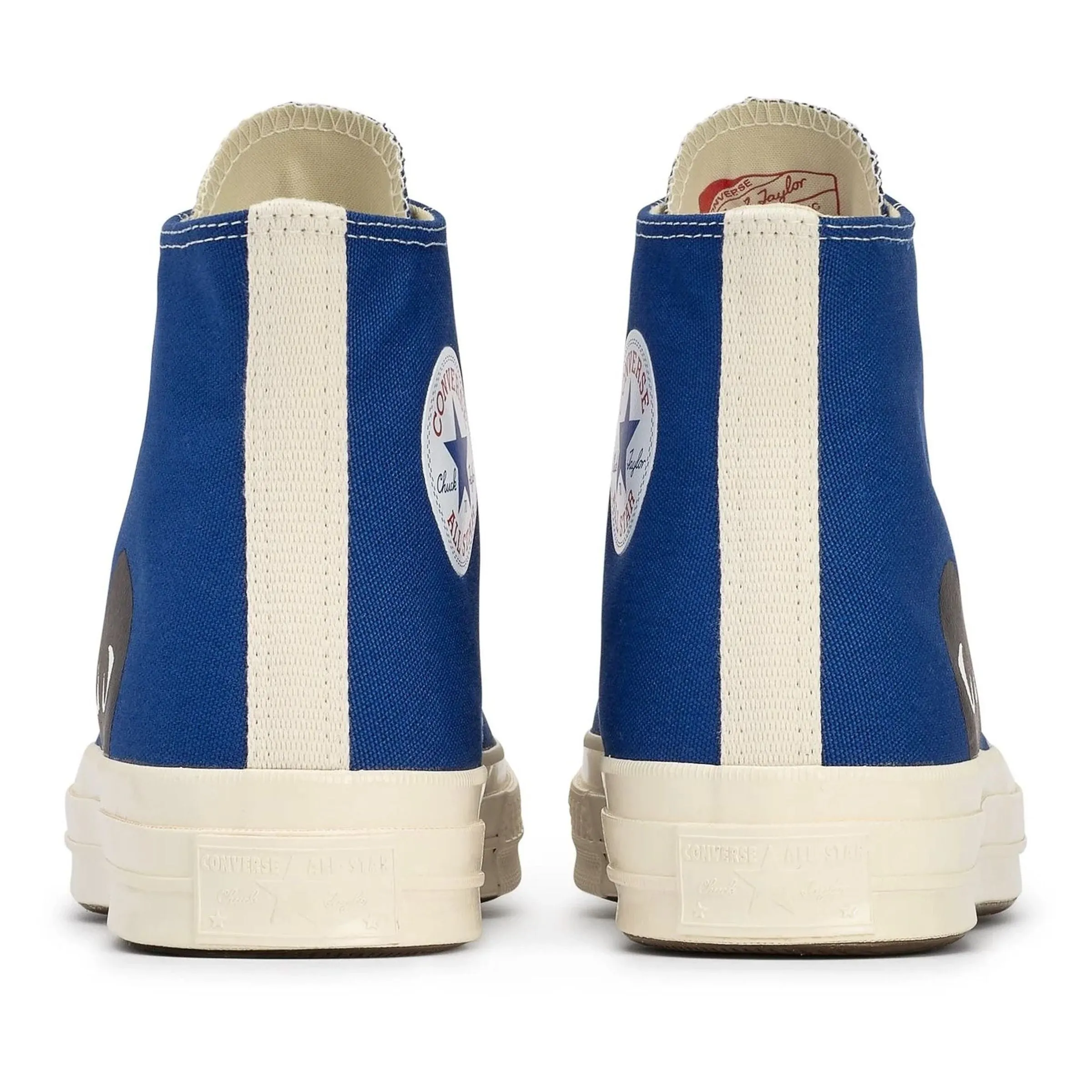 Casual Clark Shoes Dark Blue High Top Sneakers