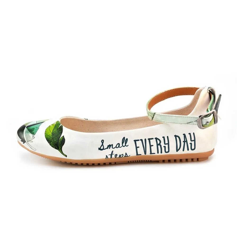 Ballerinas Shoes GRKB107 Teal Shoes Flats