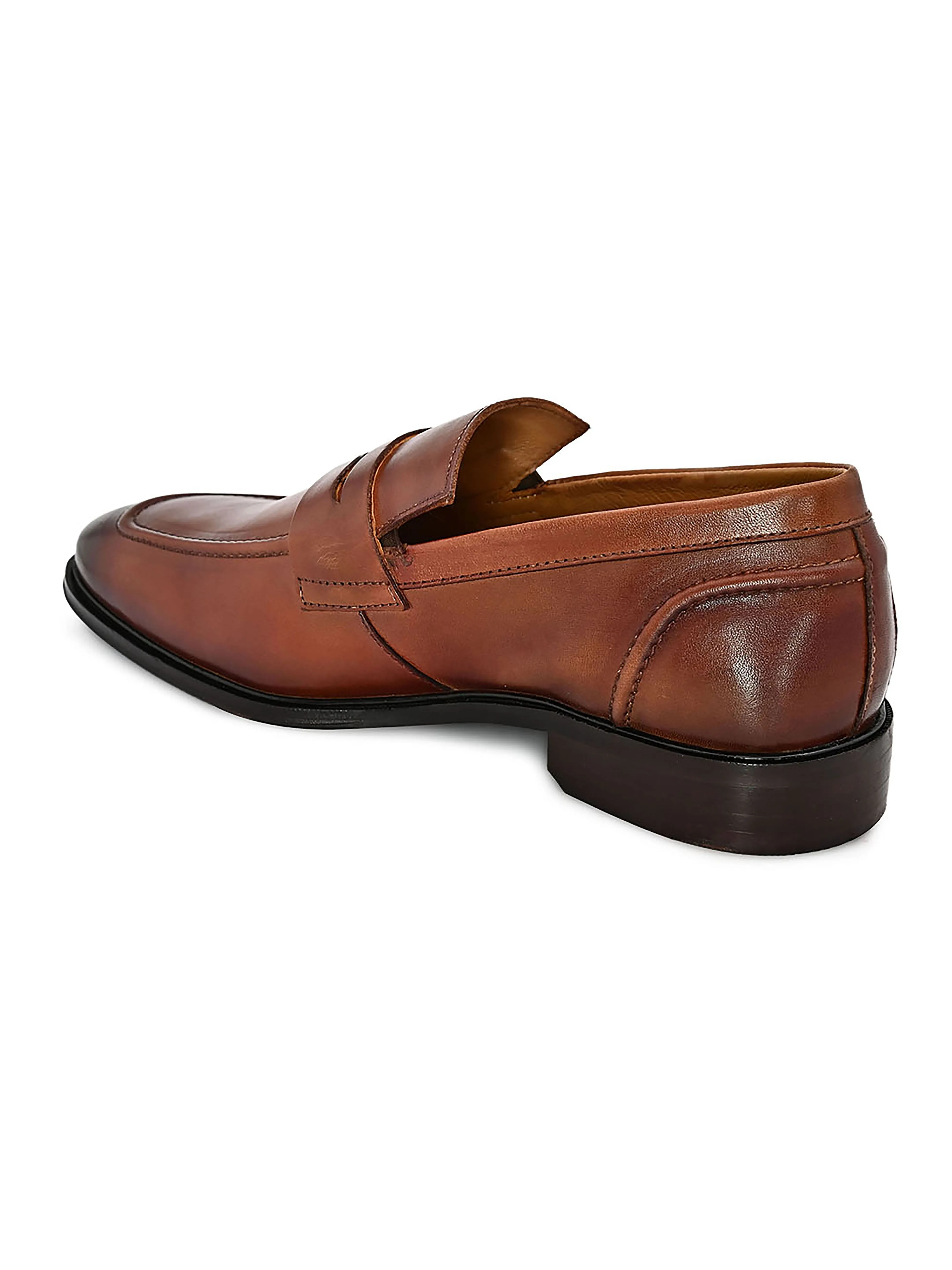 Alberto Torresi  Bristol Tan Formal Slipon Designer Lug Sole Loafers