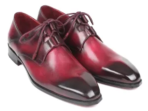 Paul Parkman Men's Ghillie Lacing Dress Shoes in Bordeaux Dress Shoes For Funeral