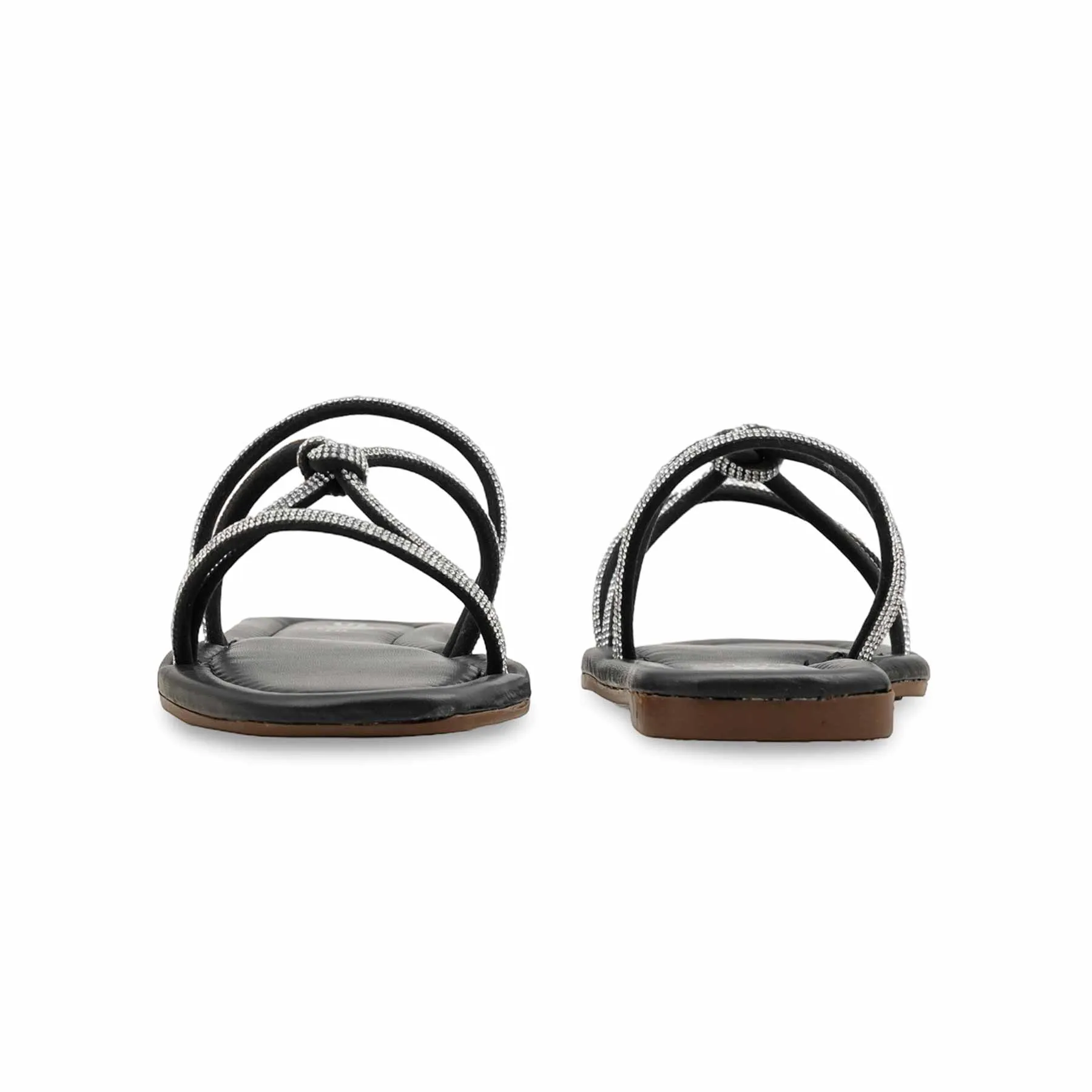 Black Casual Slipper For Ladies CL2087
