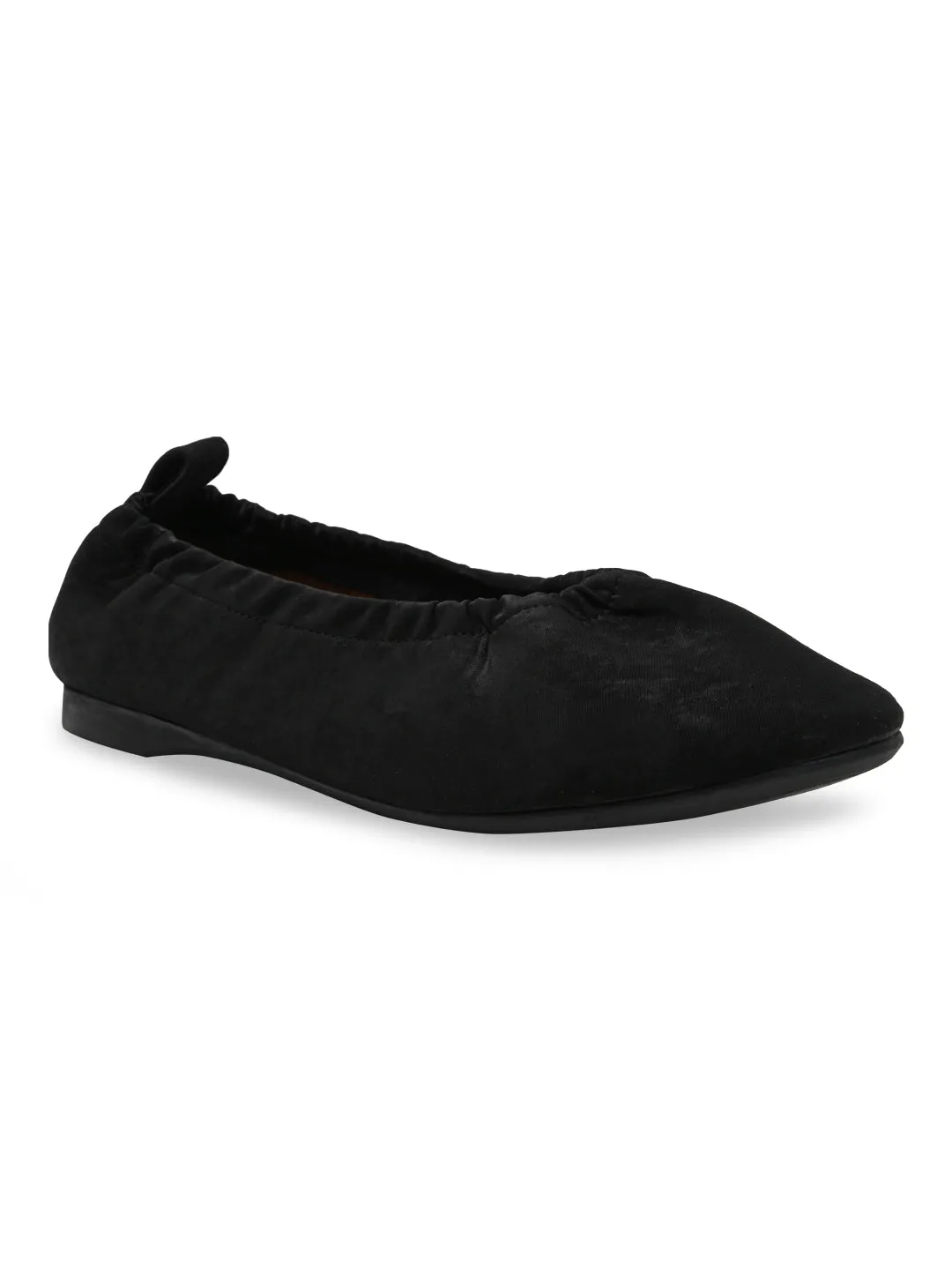 Walking Shoes Good For Flat Feet Empower By Rocia Black Women Elasticated Ballerinas
