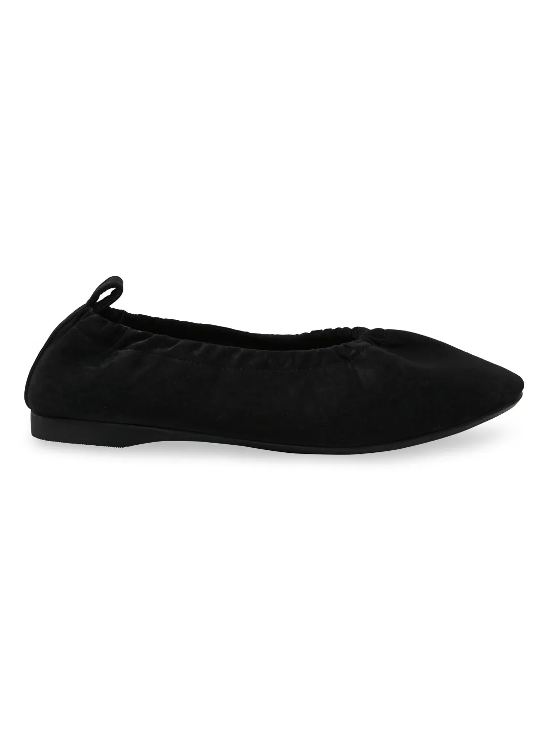 Empower By Rocia Black Women Elasticated Ballerinas Best Office Shoes For Flat Feet