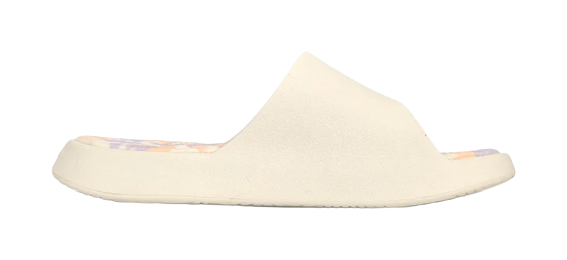Poolside Slippers PEAK Tai Ji1.0 Quiet, Slip Resistant, Odor Resistant Slide Slippers Unisex Beige White Pink