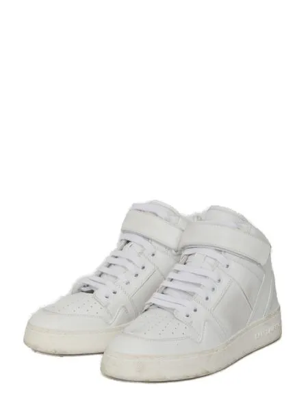 Top Sneakers Saint Laurent logo-lettering Leather Sneakers
