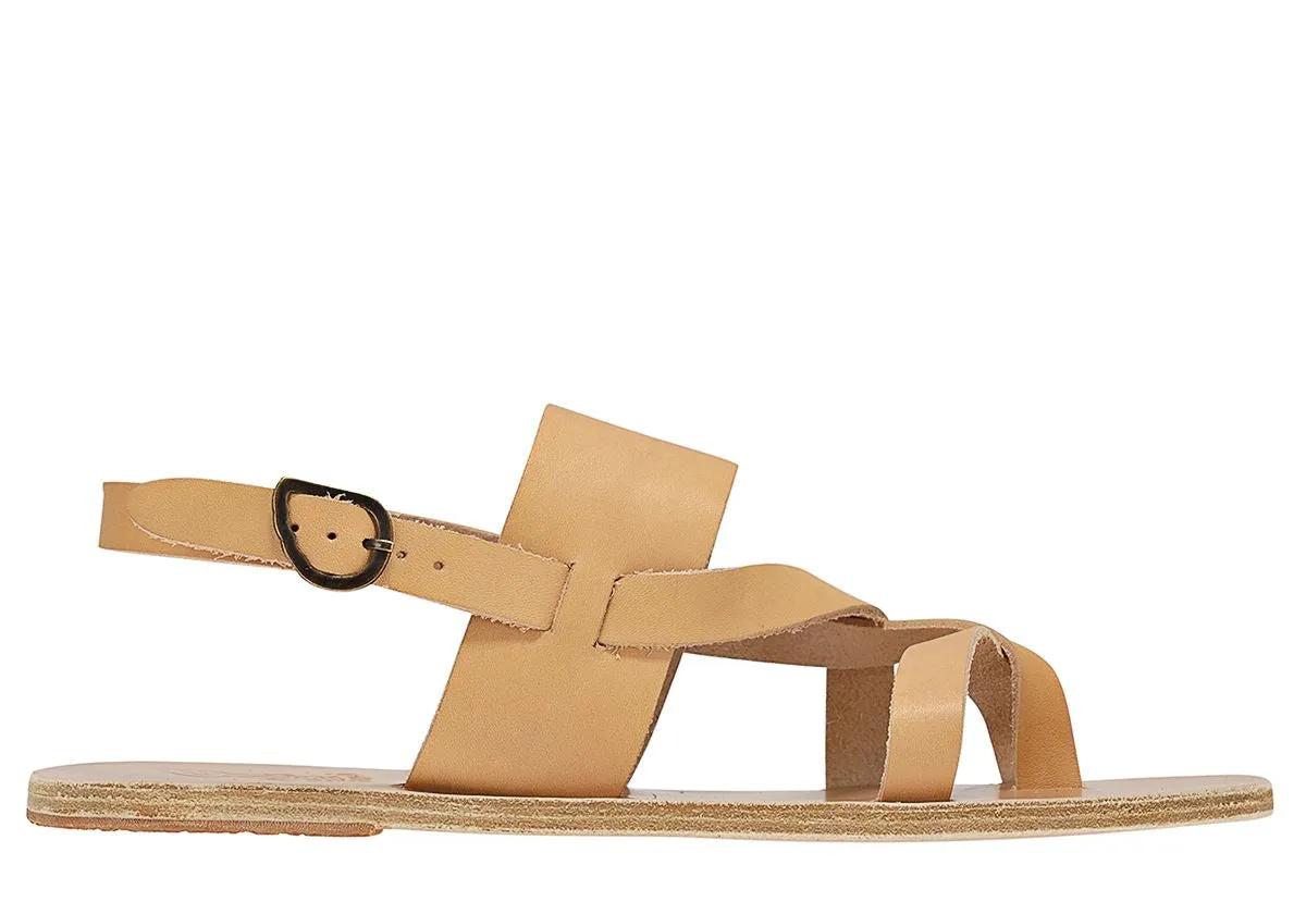 Alithis Natural Platform Buckle Sandals