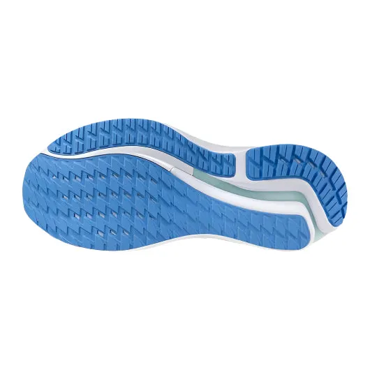 Men's - Mizuno Wave Inspire 21 - Tradewinds/NeoMint (WIDE) Satin Flats Shoes