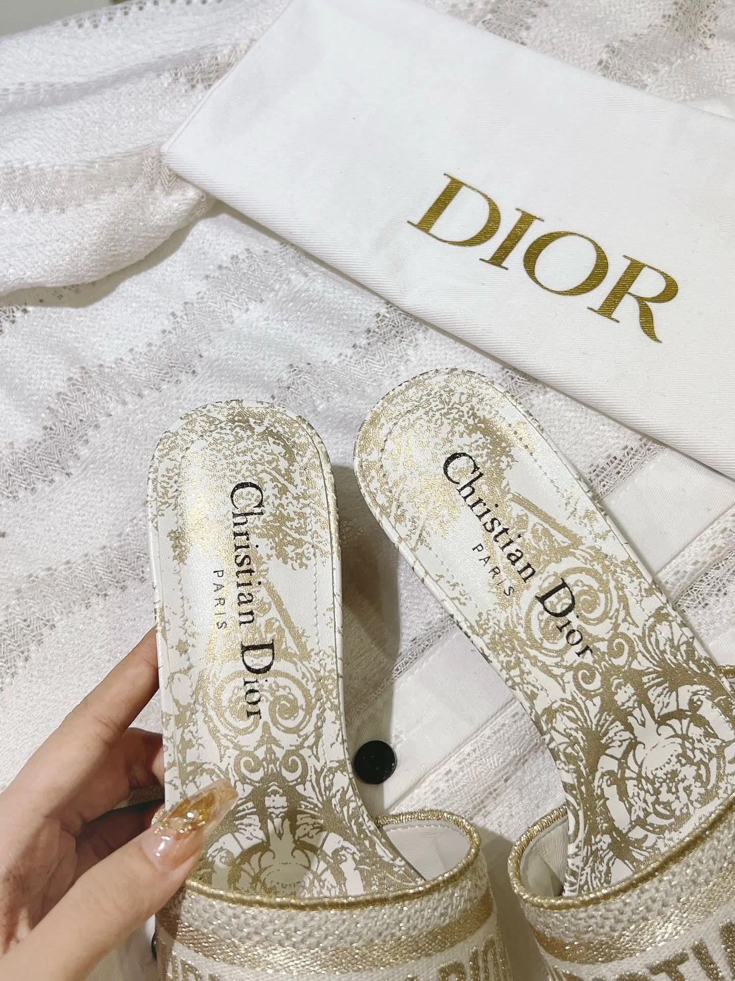 SE1648 Dioriviera Dway Heeled Slide / Size5-11 Sandals Low