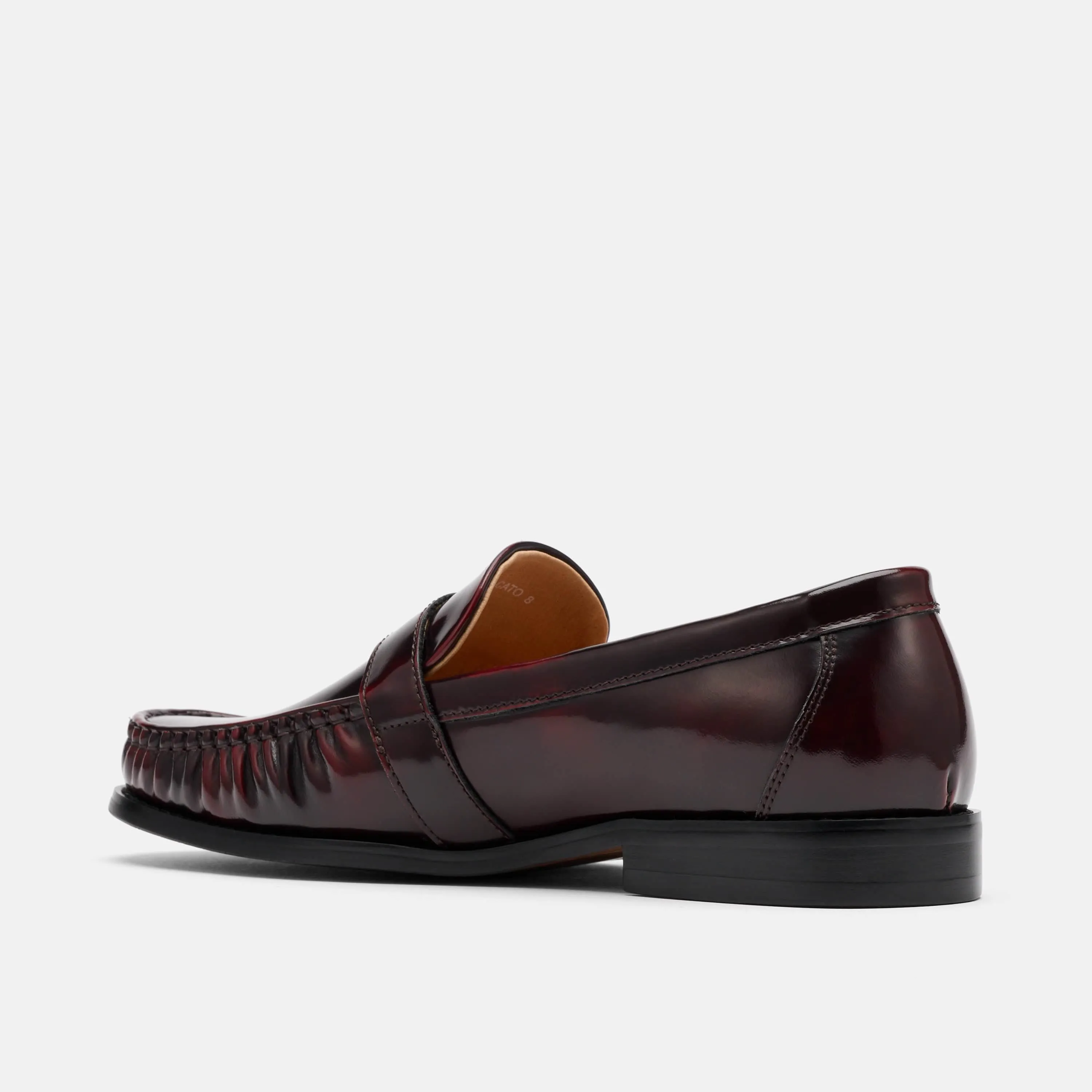 Cato Burgundy Patent Leather Buckle Loafers Doc Martens Adrian Loafers