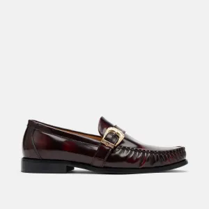 Cato Burgundy Patent Leather Buckle Loafers Doc Marten Loafers