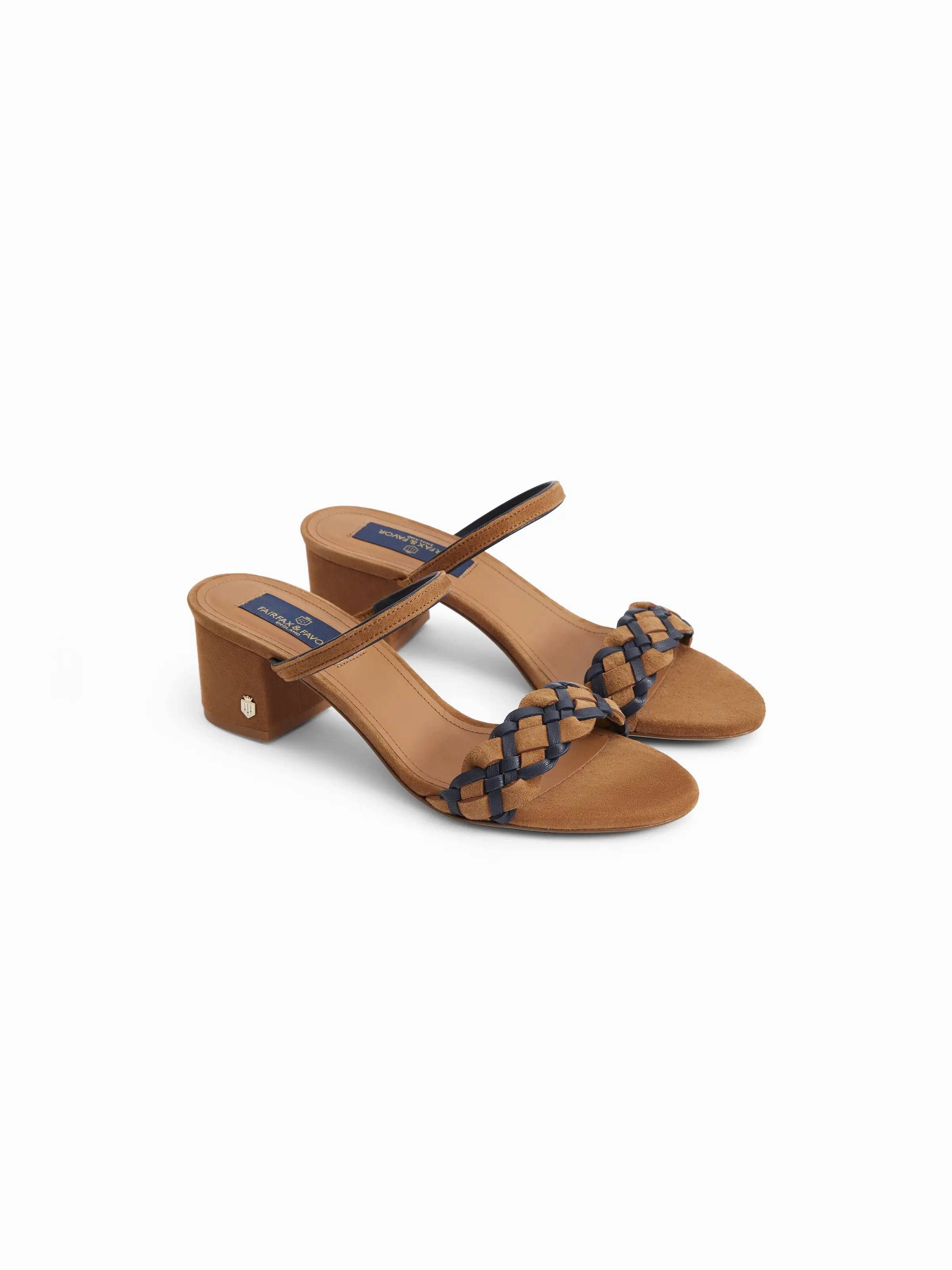 Tassel Loafers Tuscany Mule - Tan & Navy