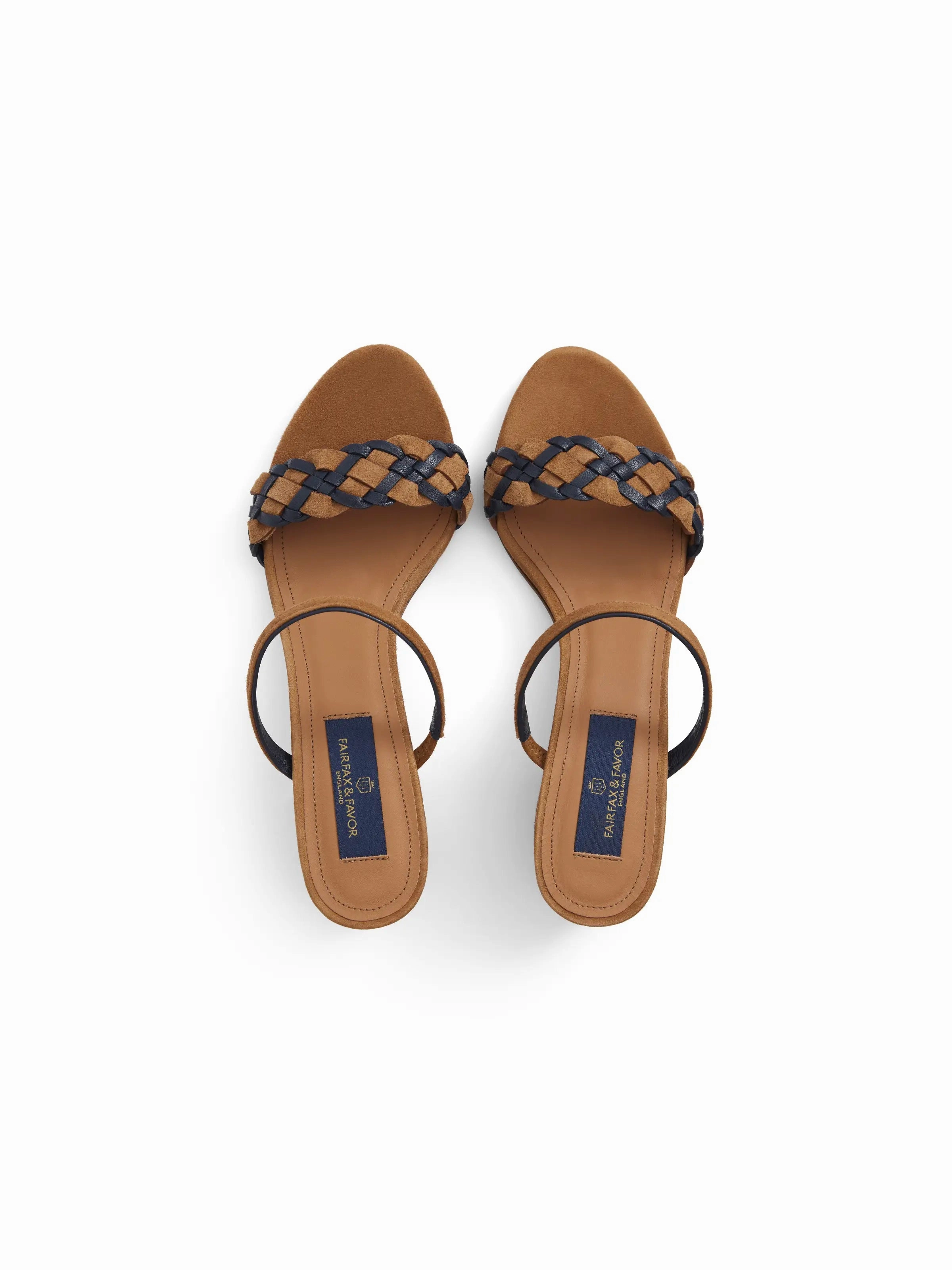 Tuscany Mule - Tan & Navy Betsy Johnson Loafers
