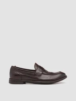 Classic Penny Loafers ARC 509 - Brown Leather Penny Loafers