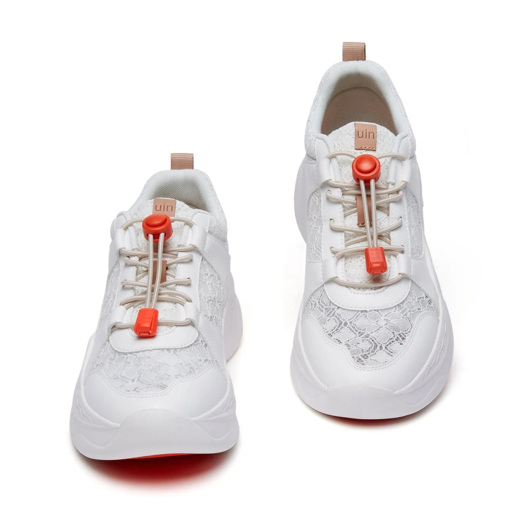 Shell Toe Basketball Shoes White Lace Palma I Women