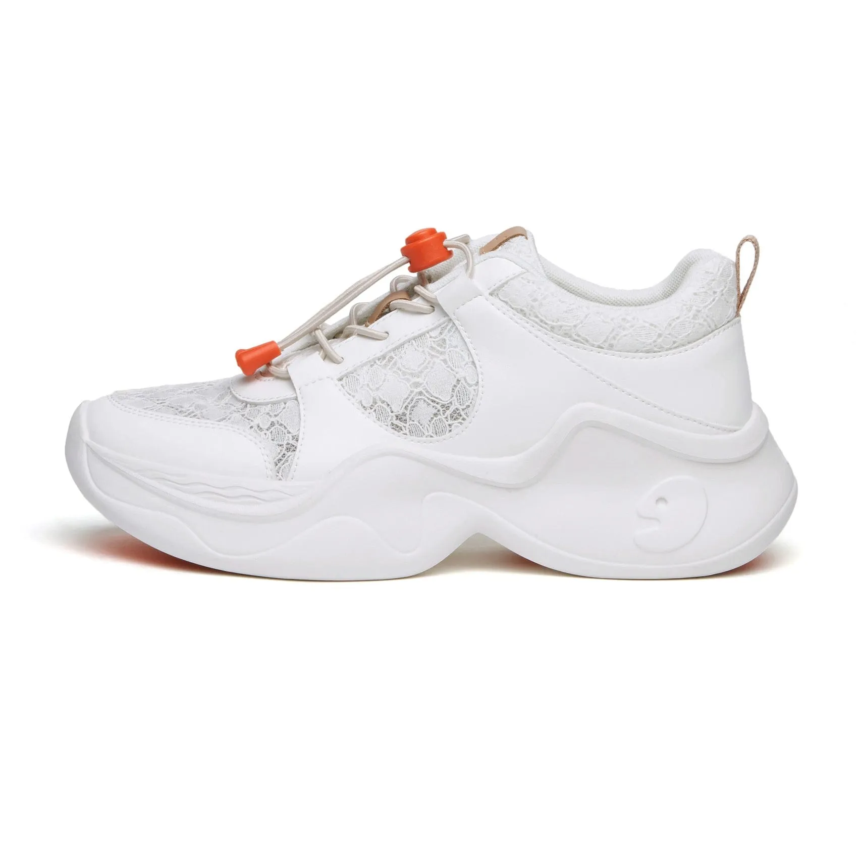 Basketball Shoes With Air Pump White Lace Palma I Women