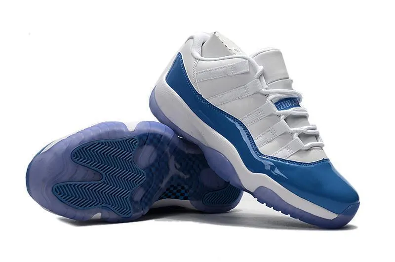 Nike Air Jordan 11 Retro Low UNC White University Blue Basketball Men Basketball Shoes 6