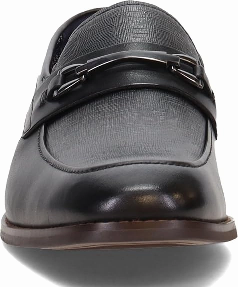 STACY ADAMS Men's, Kaylor Moc Toe Bit Slip-On Harden Vol. 6 Basketball Shoes