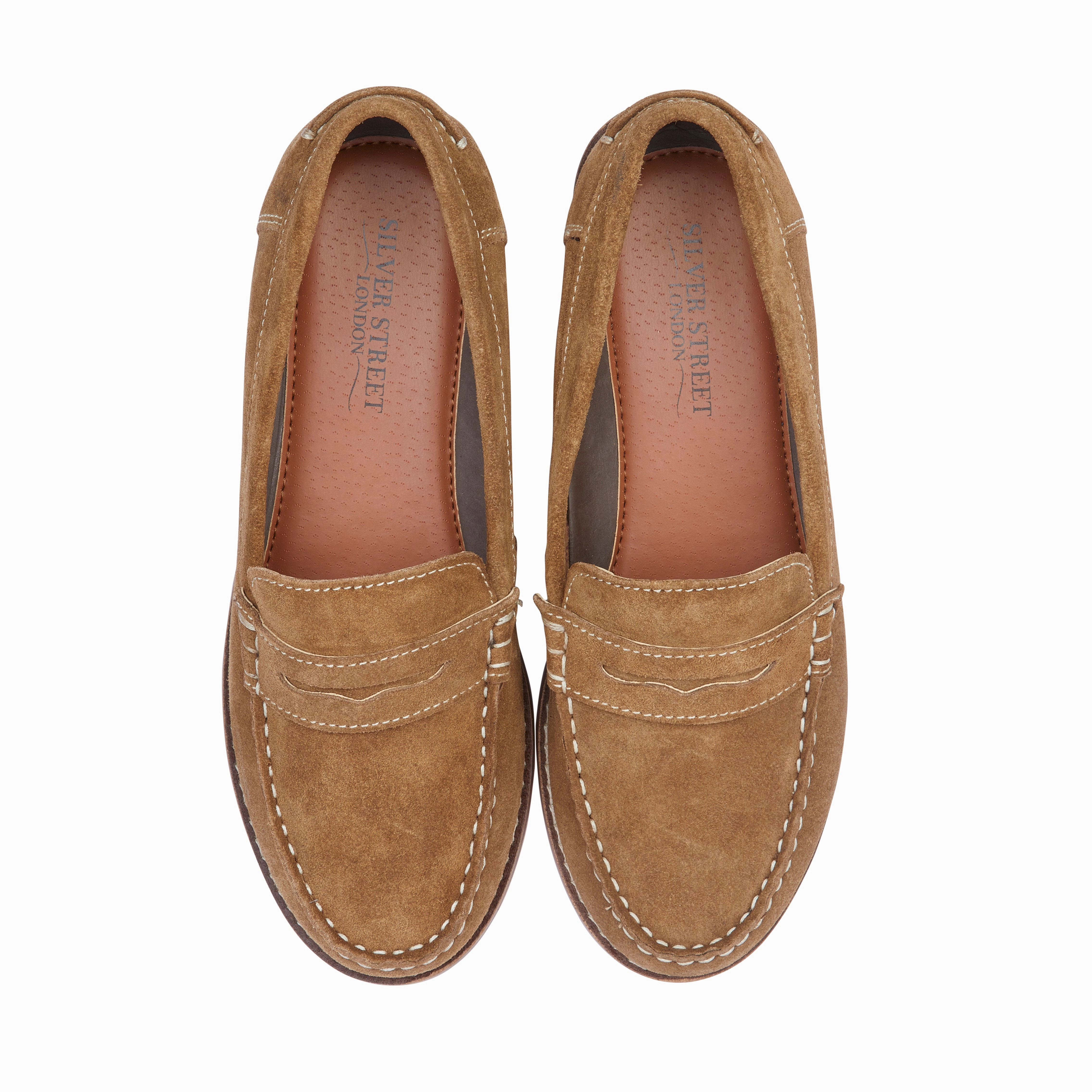 Deer Stag Loafers Ellie Suede Leather Slip On Deck Shoes - Tan
