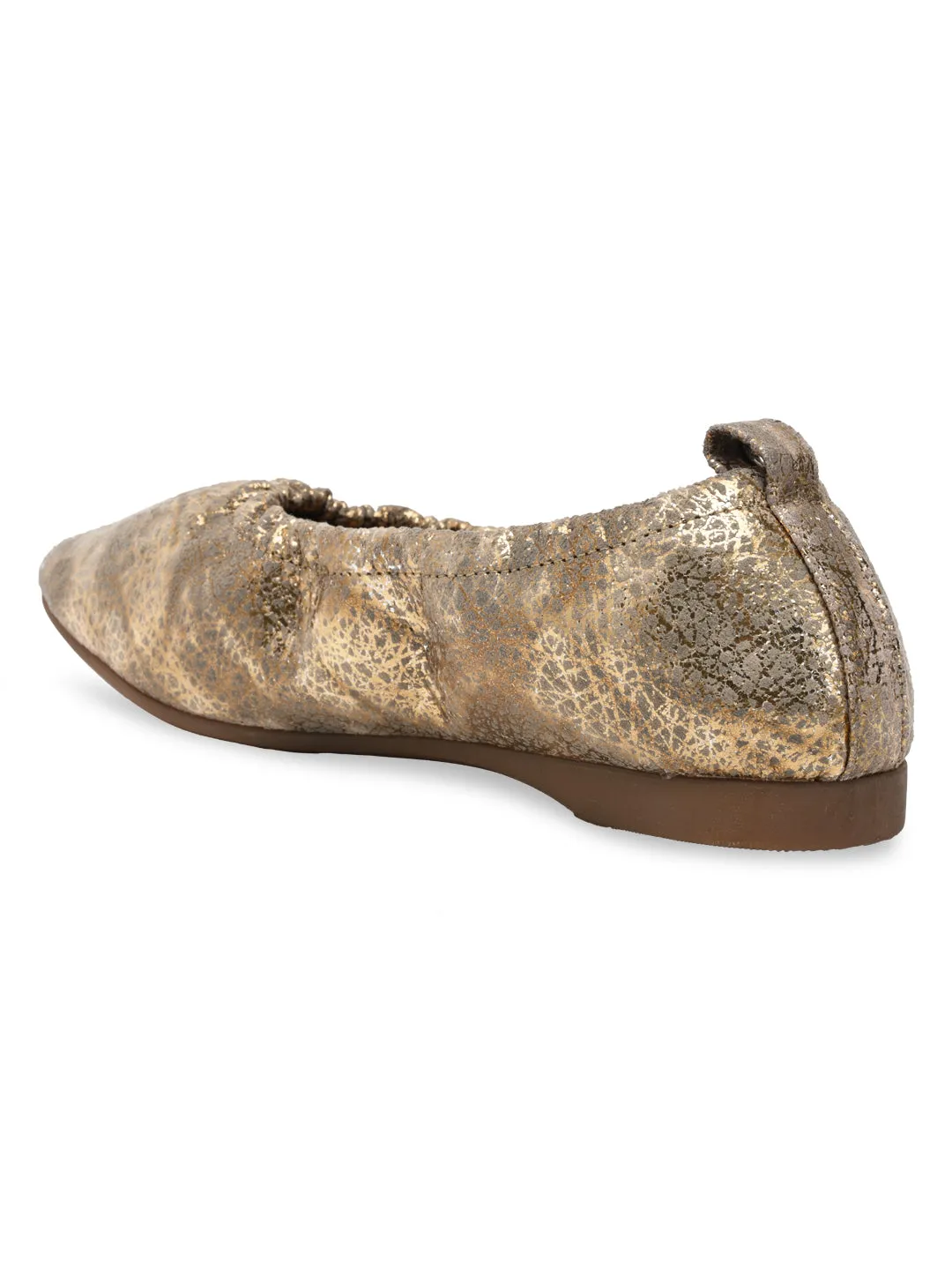 Best Running Shoes For Flat Feet Wide Empower By Rocia Gold Women Elasticated Ballerinas