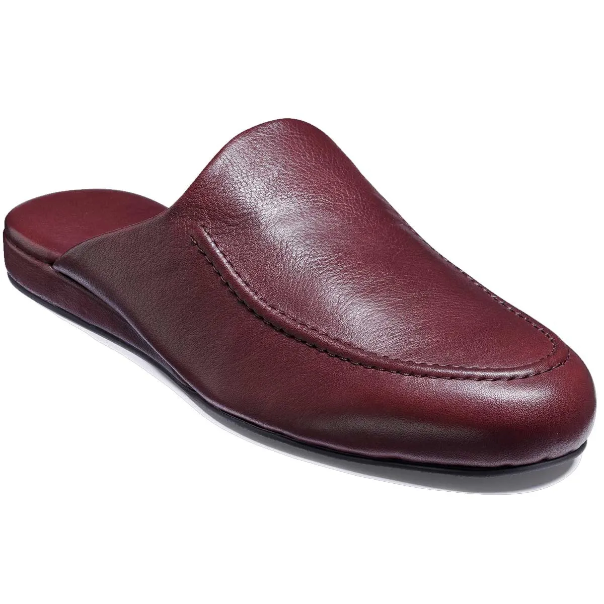 Duo Slides BARKER Birch Slippers - Mens - Burgundy Leather