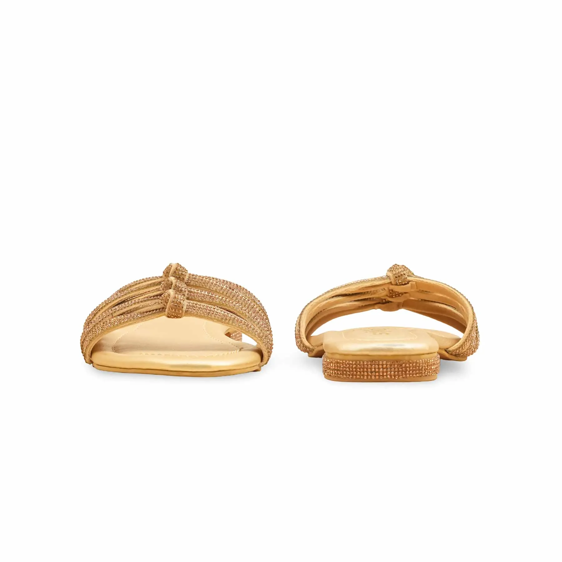 Golden Fancy Slipper For Women FN7990