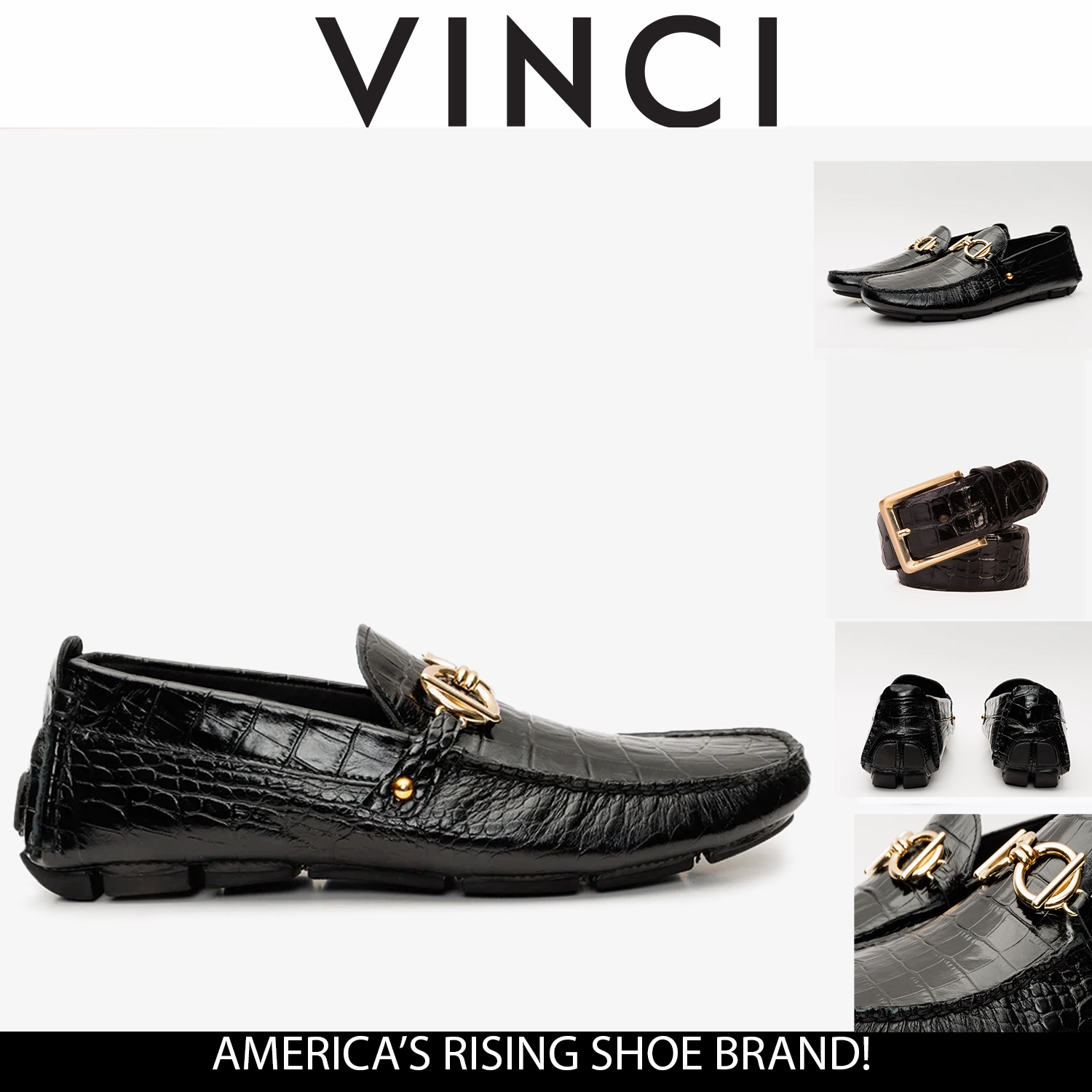 Licking Dress Shoes The Pisa Black Leather Bit Drive Loafer Men Shoe