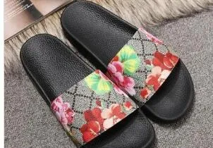 Men Women Sandals Designer Shoes Luxury Slide Summer Fashion Wide Flat Slippery Sandals Slipper Flip Flop size 35-46 flower box Comfortable Shoes For Wedding