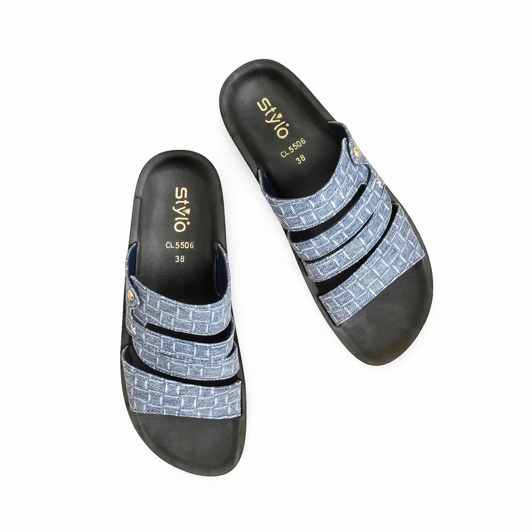 Perfect Shoes For Flat Feet Blue Casual Softy For Women CL5506