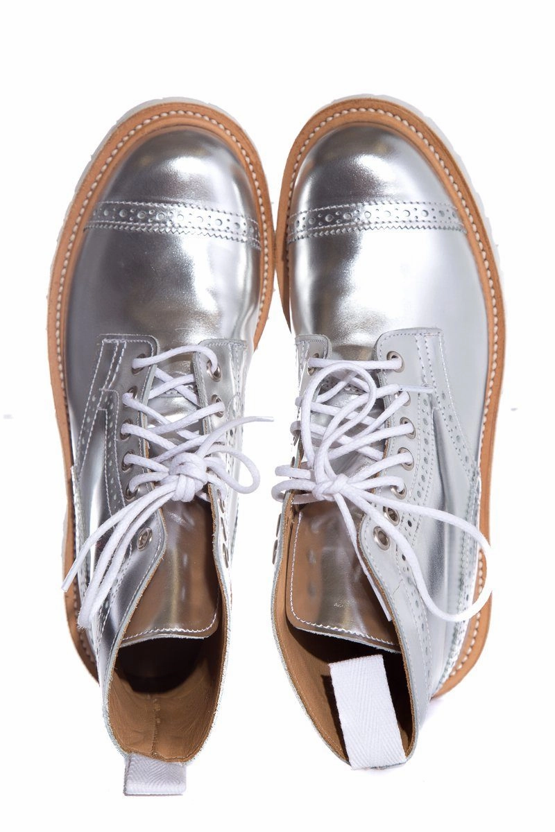 JUNYA WATANABE COMME DES GARCONS X Tricker's Silver Boots SZ 6 NWT Snow Boots Clearance