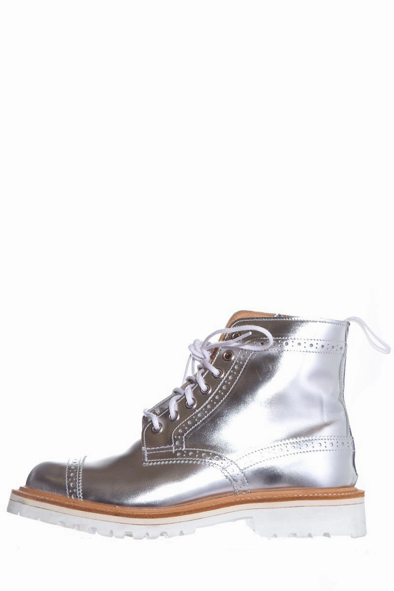 JUNYA WATANABE COMME DES GARCONS X Tricker's Silver Boots SZ 6 NWT Mickey Bunny Boots