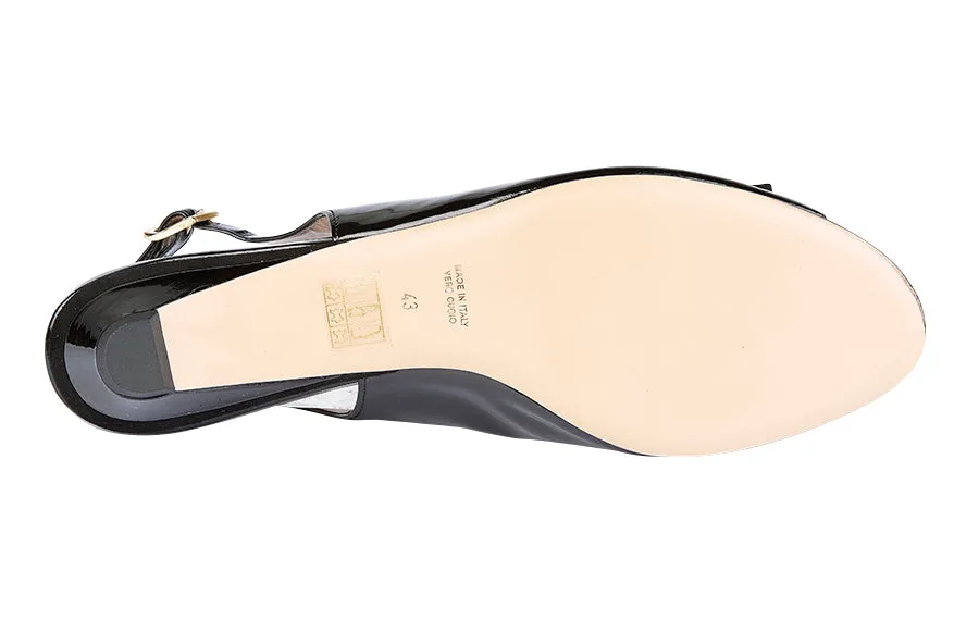 Mdf Tulip Black 7.5 Wide Dress Shoes Soft Leather