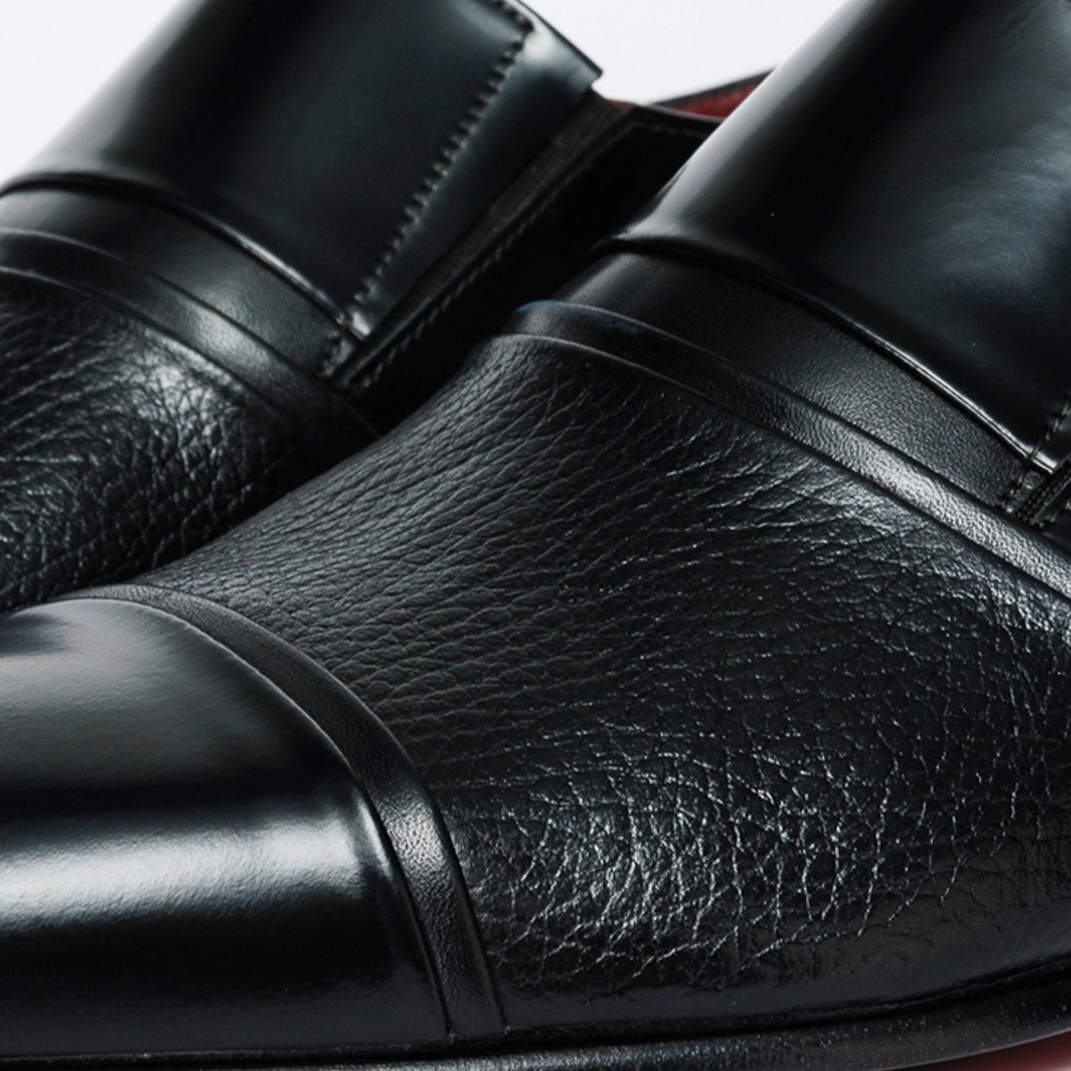 Dress Shoos The Everest Black Leather Cap Toe Dress Loafer Men Shoe