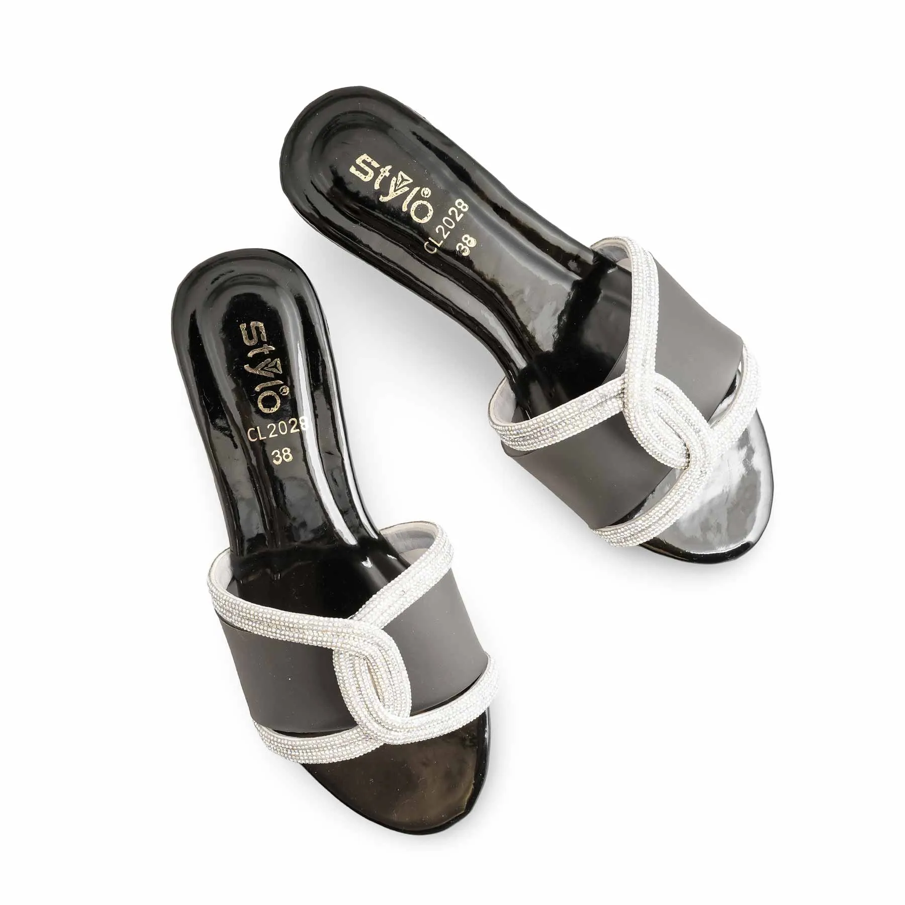 Black Casual Women Slipper CL2028 Circus Shoes Flats