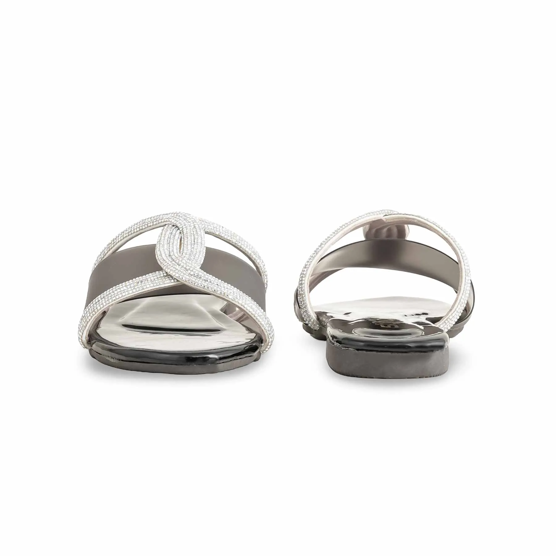 Black Casual Women Slipper CL2028 Shoe Clips For Flats