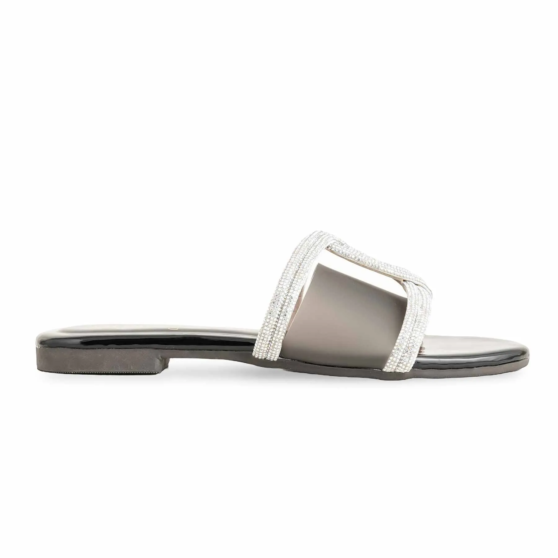 Black Casual Women Slipper CL2028 Super Flat Shoes