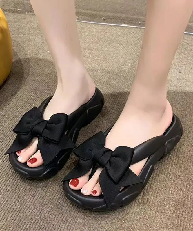 Fashion Bow Splicing Slippers Shoes Rose Peep Toe AA020 Felt Slippers With Soles