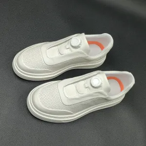 Casual Shoes To Wear With Khakis Men Minimalist Fashion Breathable Leather Casual Shoes