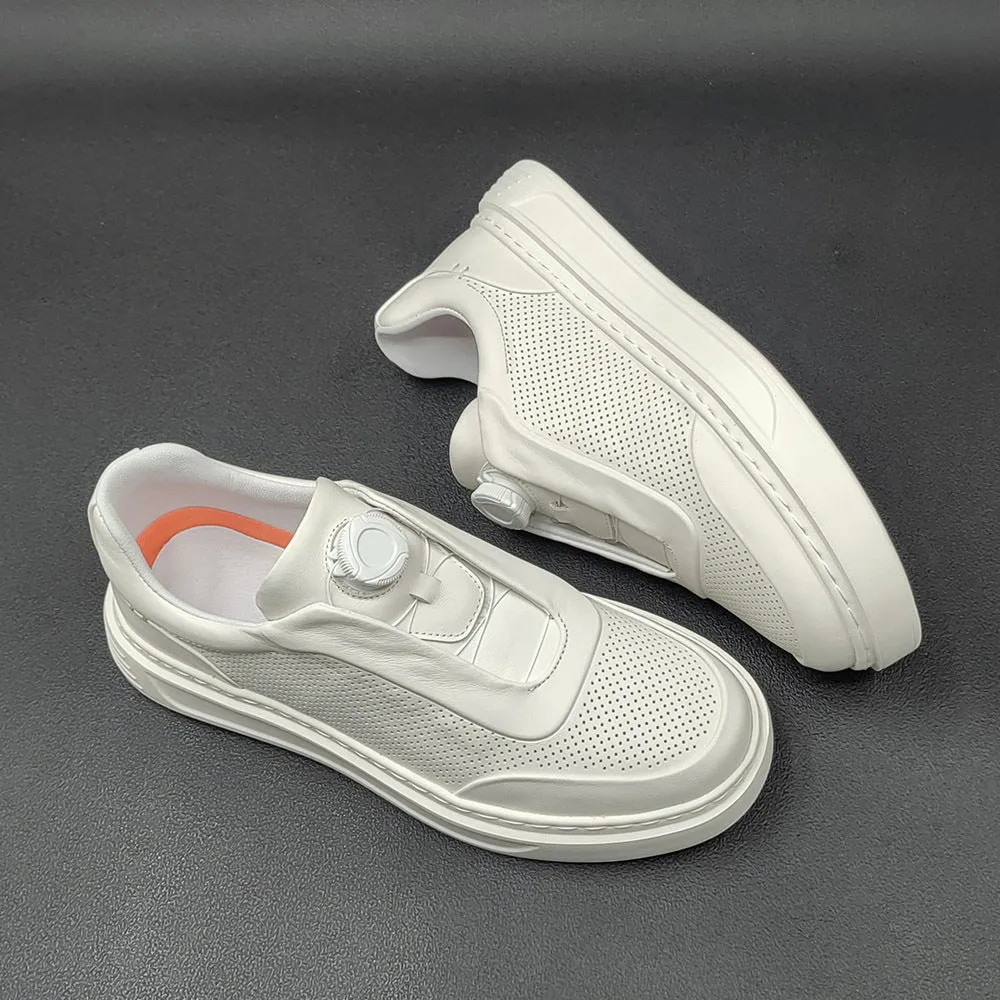 Uspa Casual Shoes Men Minimalist Fashion Breathable Leather Casual Shoes